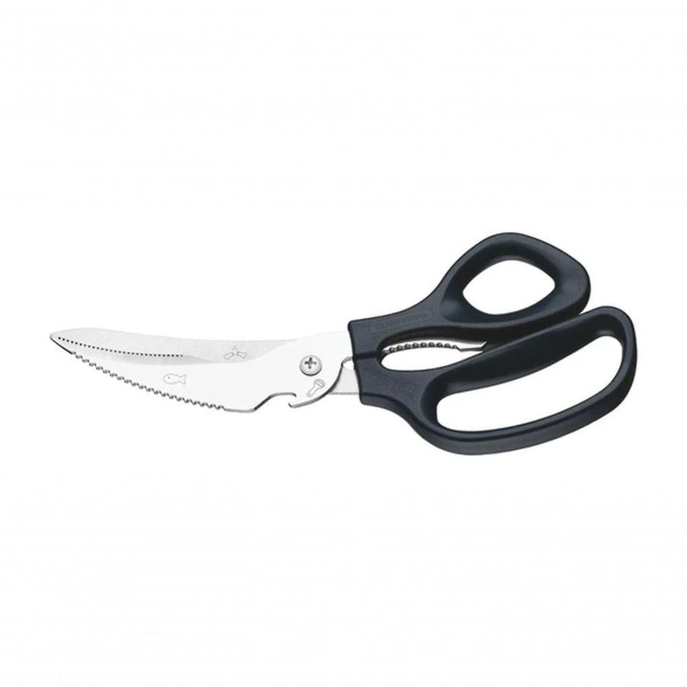 Tesoura Trinchante Tramontina Profissional Em Inox Cabo Preto 8"