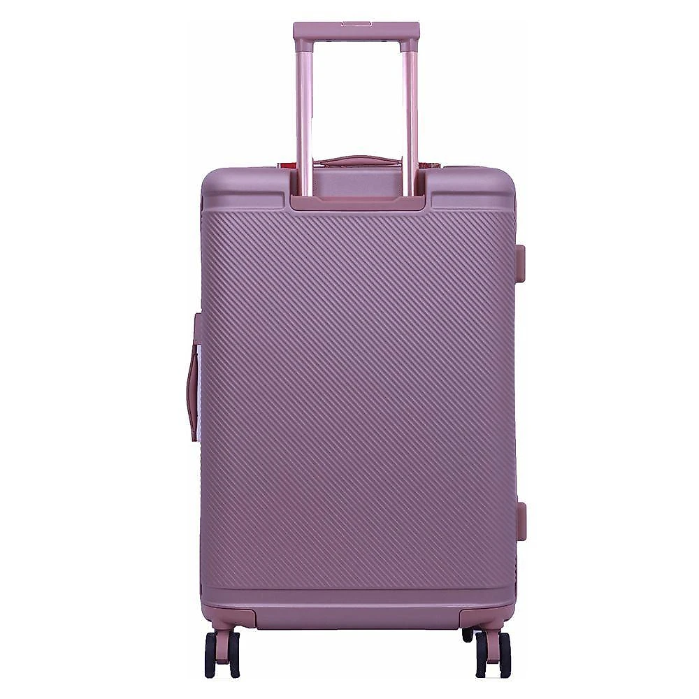 Conjunto de Malas de Viagem 3 Peças P m g Abs Rodas Duplas Giro 360º Cadeado Tsa Assunção 156 Preto