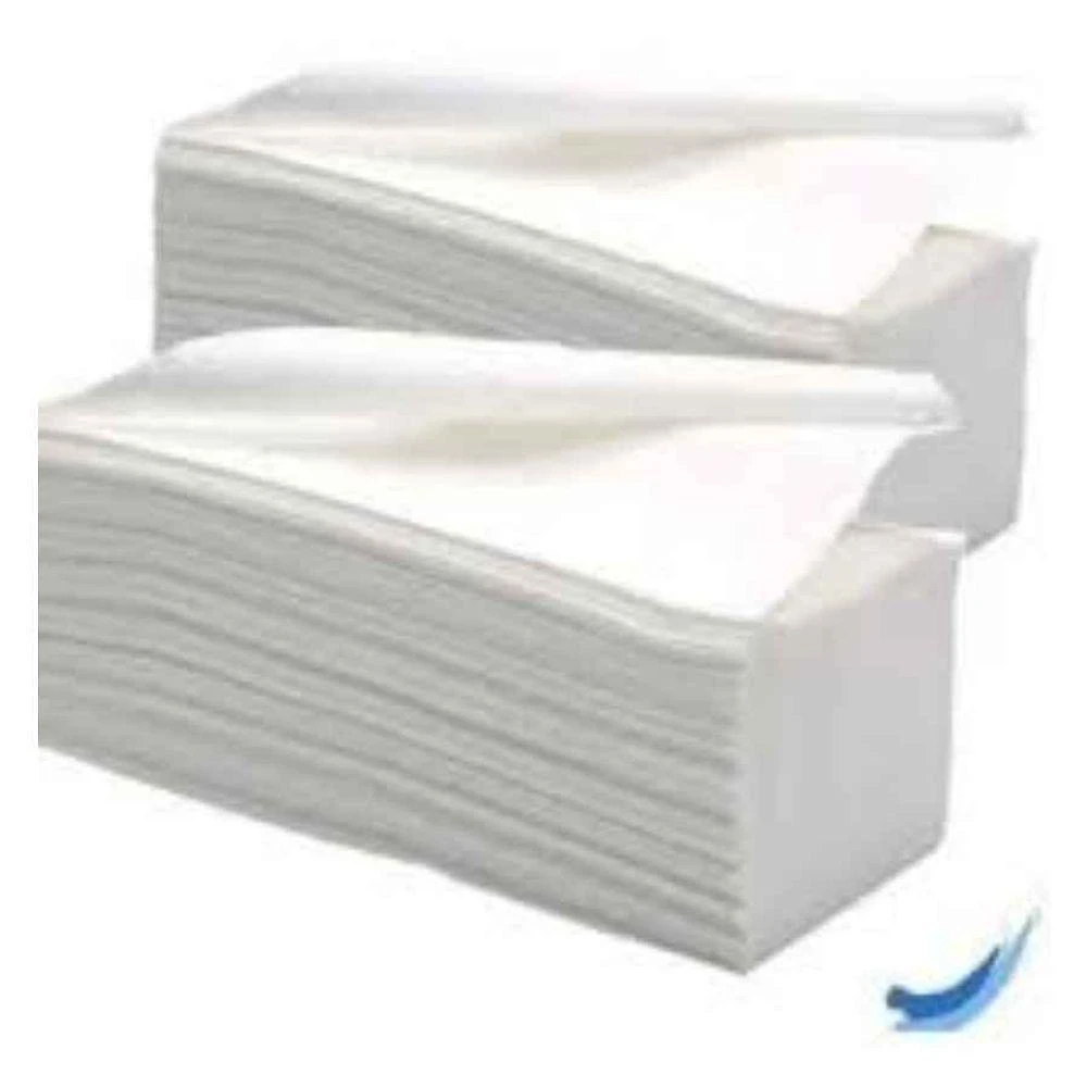 Papel Interfolha Branco 2D 23x21 Baby com Alta Absorção 1000 Folhas Branco