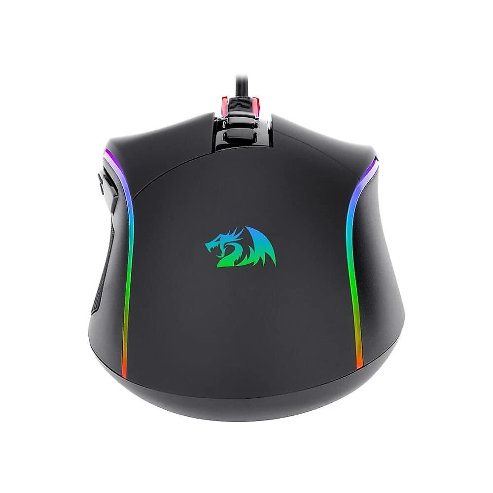 Mouse Gamer Redragon Plank, RGB, 16000 DPI, 9 Botões, Preto - M812-RGB