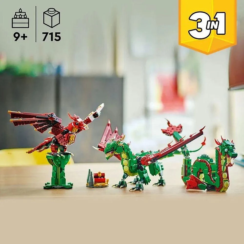 Lego Creator Dragão Medieval - 715 Peças 31161