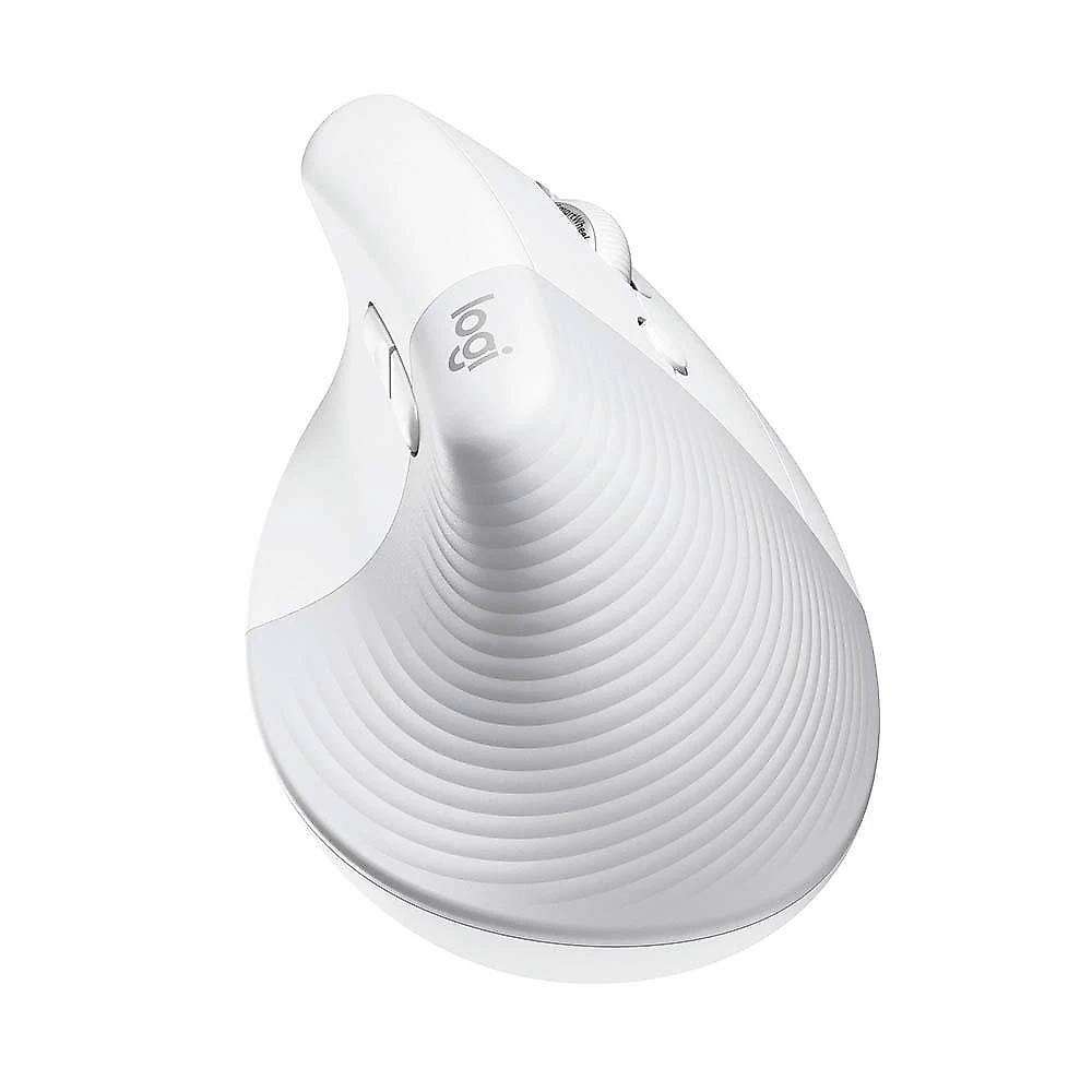 Mouse Sem Fio Logitech Lift, 4000 DPI, 6 Botões, Bluetooth, Ergonômico, USB, Branco - 910-006469