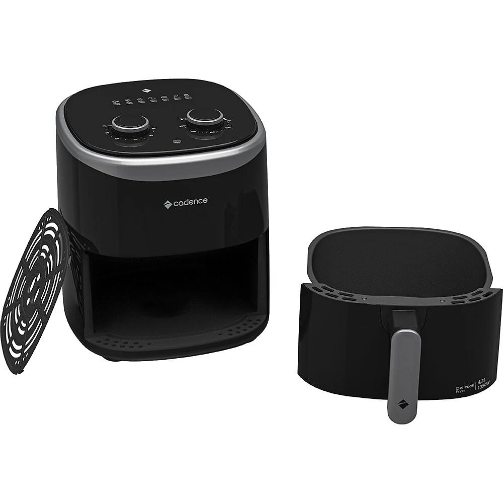 Fritadeira Air Fryer 4,2 Litros Cadence Delicook Fryer FRT420 Preto - 110V