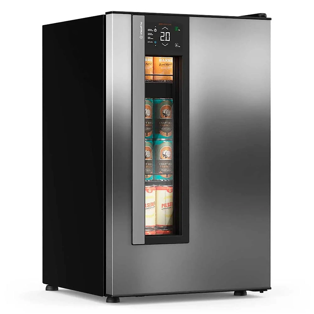 Cervejeira Beer Maxx One Inverter 114L 1 Porta Digital VN12TPI Inox 220V MetalFrio Inox - 220 V