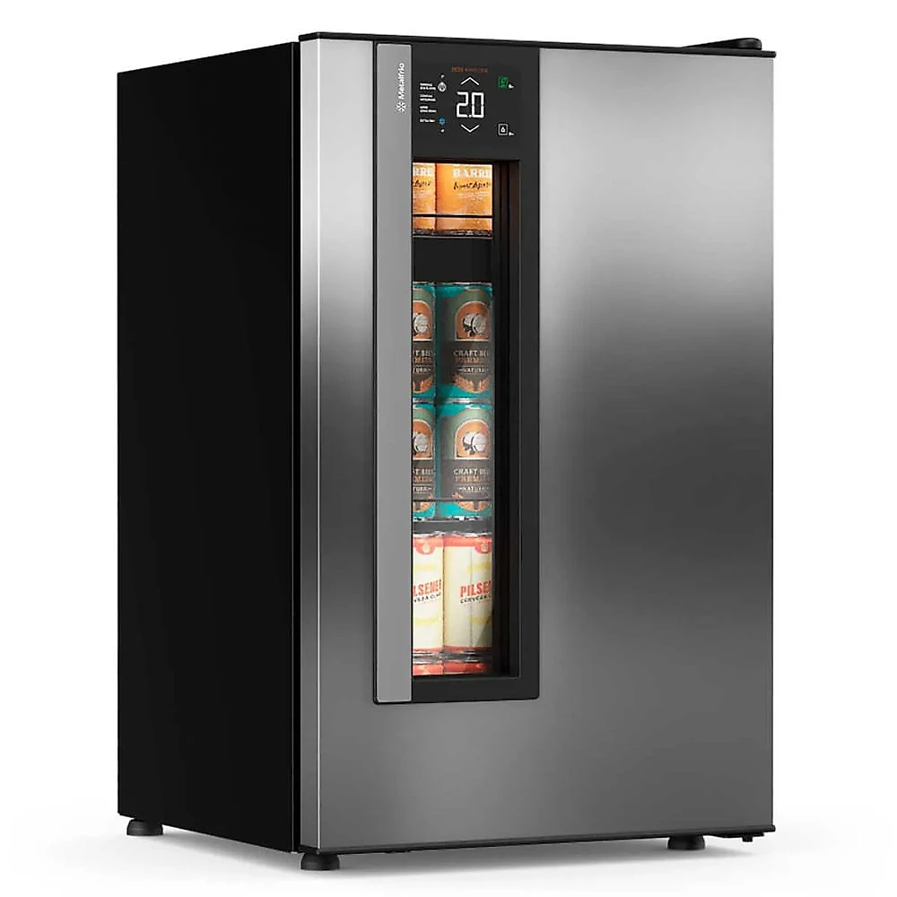 Cervejeira Beer Maxx One Inverter 114L Porta Inox Digital + 2 a -6ºc VN12TPI Metalfrio Inox - 110V