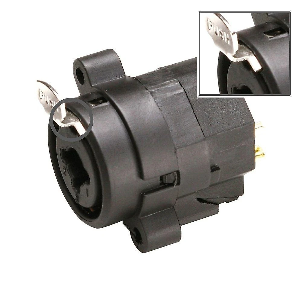 Conector XLR para XLR e P10 XLR Jack Combo Compatível com Painéis Medusas Mesas de Som Preto