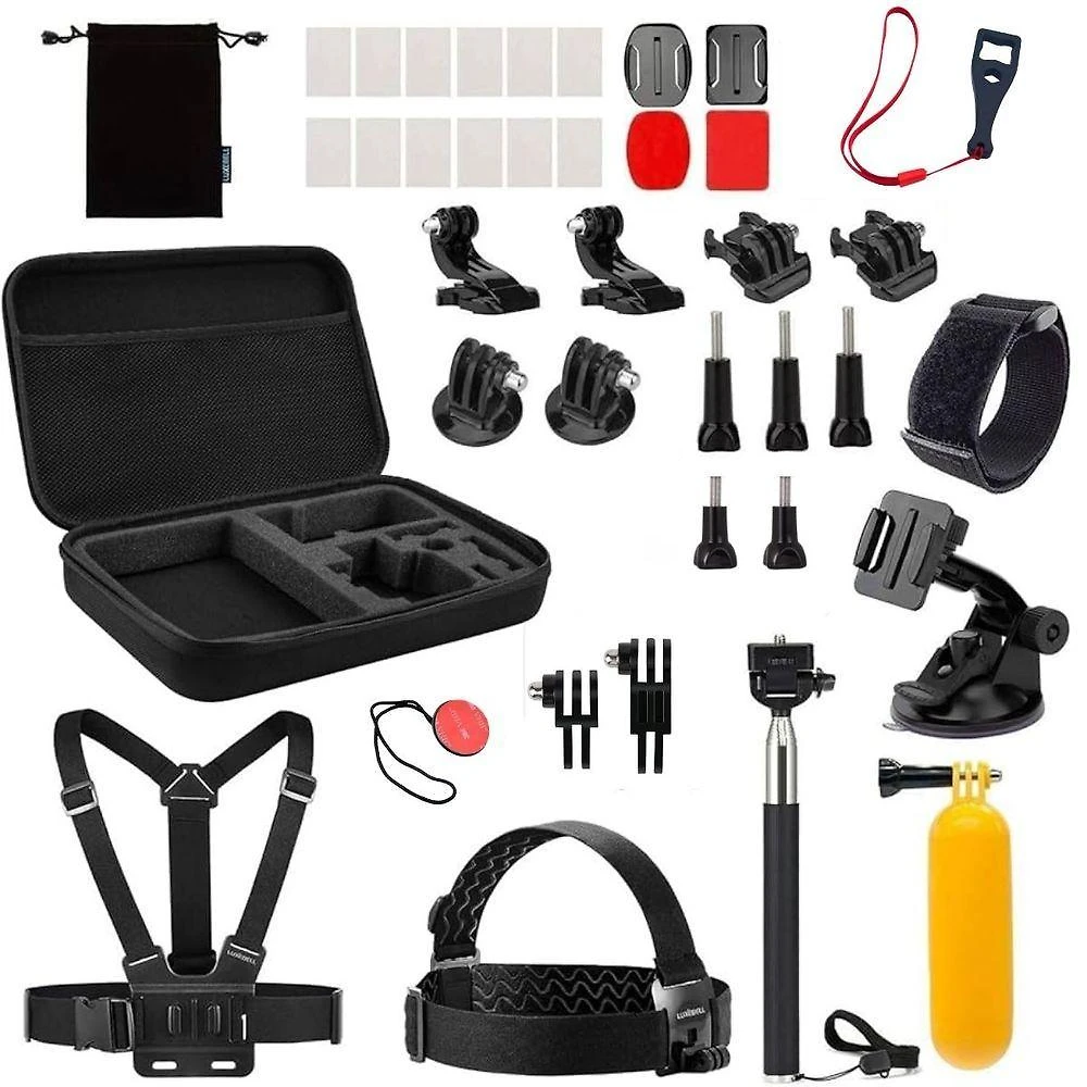 Bolsa com Kit Shoot XTK162 de Acessórios para Câmeras de Ação
