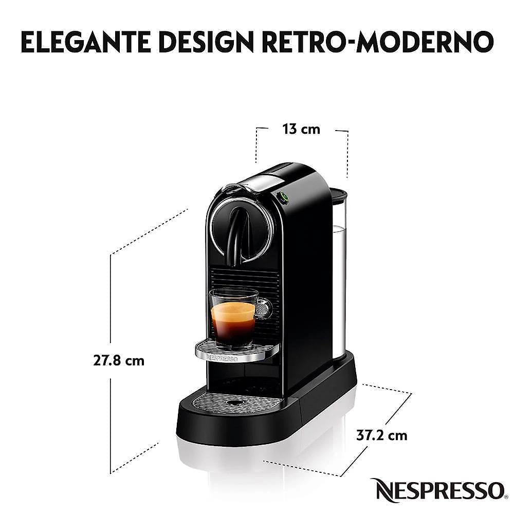 Cafeteira Nespresso CitiZ Preta para Café Espresso - D113-BR 110