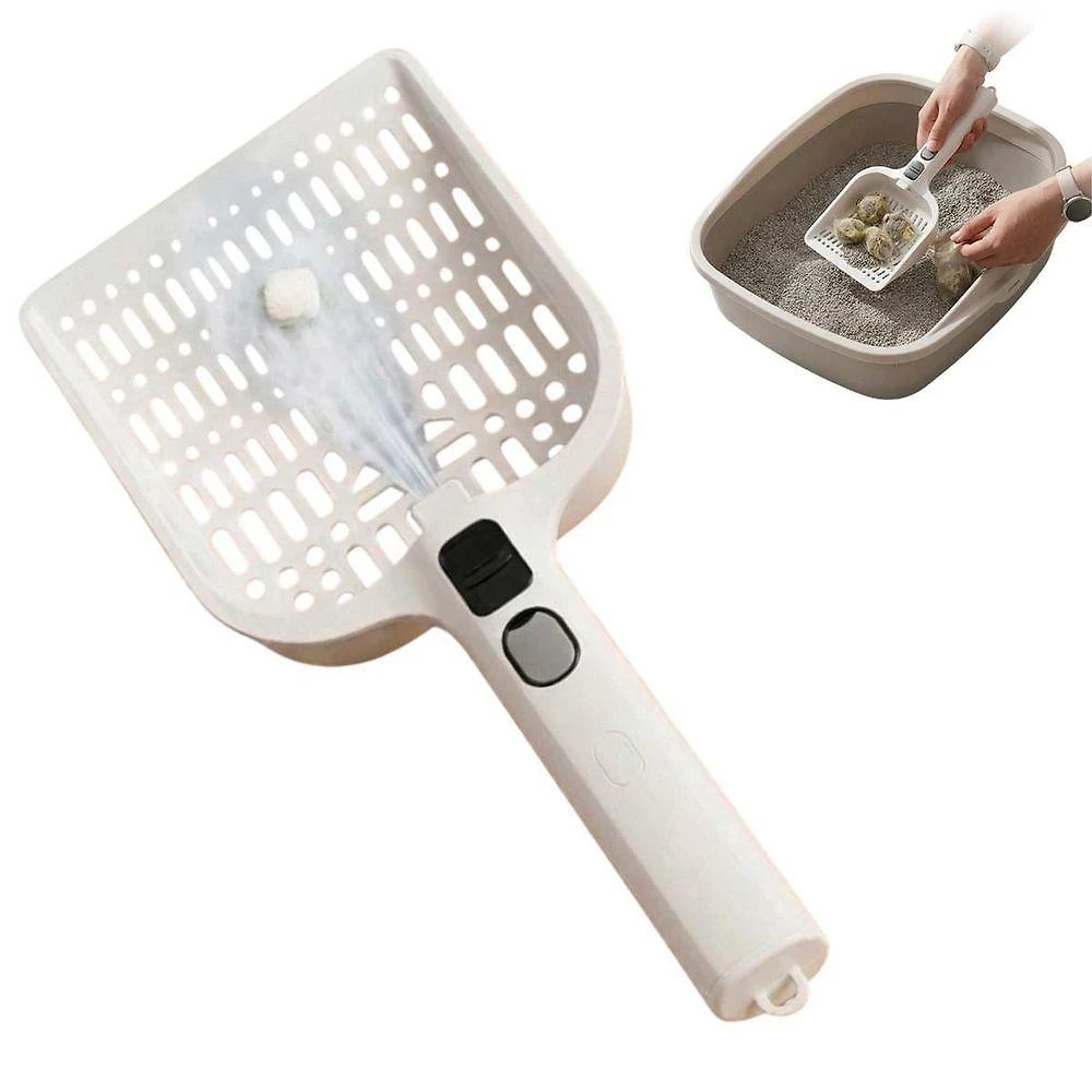 Coletor de Fezes para Gatos Leva Pra Malhar Anti Odor ABS Branco