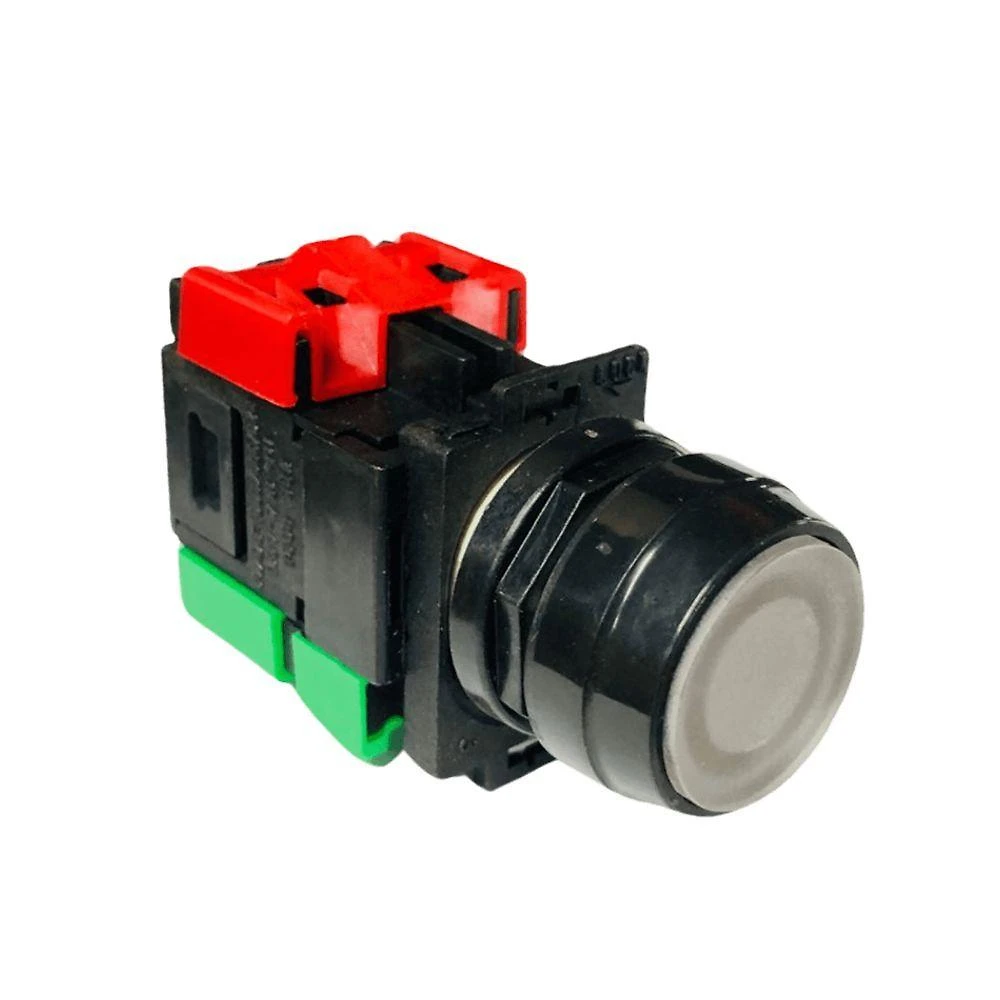 Botão Comando Pulsador Iluminado Eaton 2A721.11C IC 1NA-1NF Bivolt Vermelho