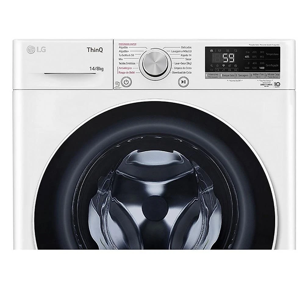 Lava e Seca LG CV5014WC4, 14 Kg, Branco 110 Volts