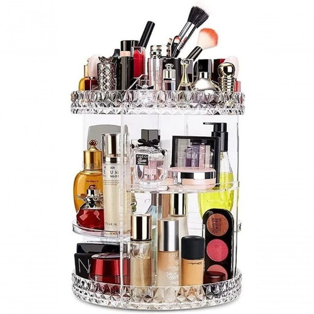 Organizador De Cosmético Maquiagem Acrílico Giratório 360º G