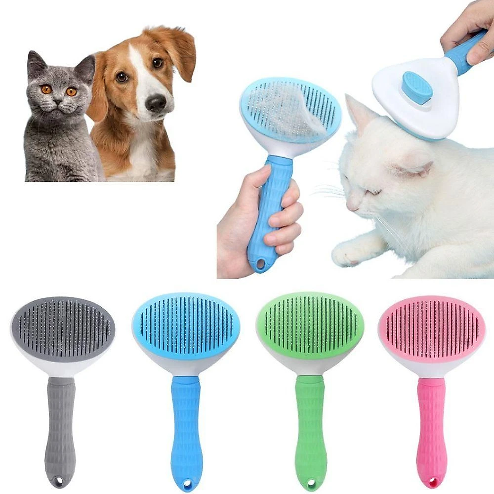 Escova para Pets OEM Modelo 1 para Gatos Cães e Coelhos em Borracha com Função de Massagem 1 Unidade