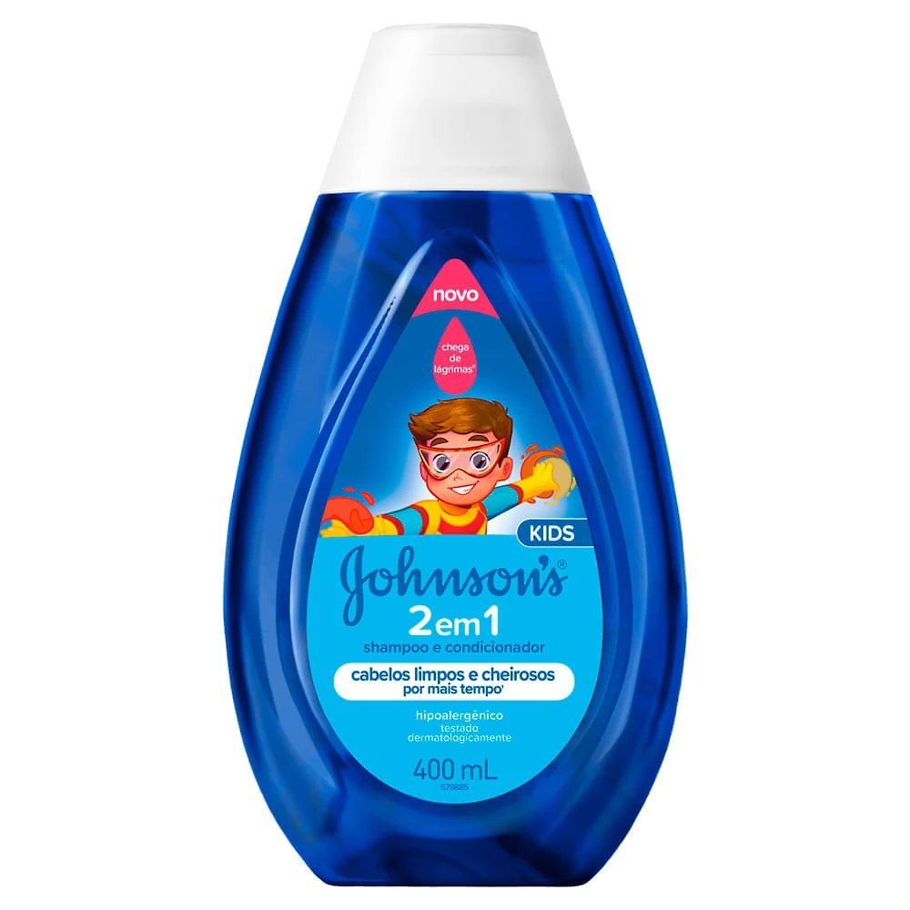 Shampoo e Condicionador Johnson's Kids 2 em 1 400ml