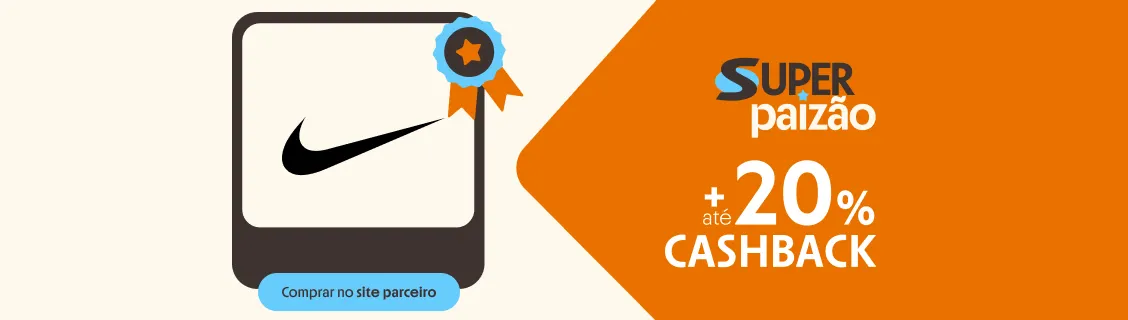 Nike até 20% de cashback