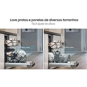 Lava-Louças Samsung DW60C7050FS/AZ 14 Serviços com Display de LED 110V – Inox