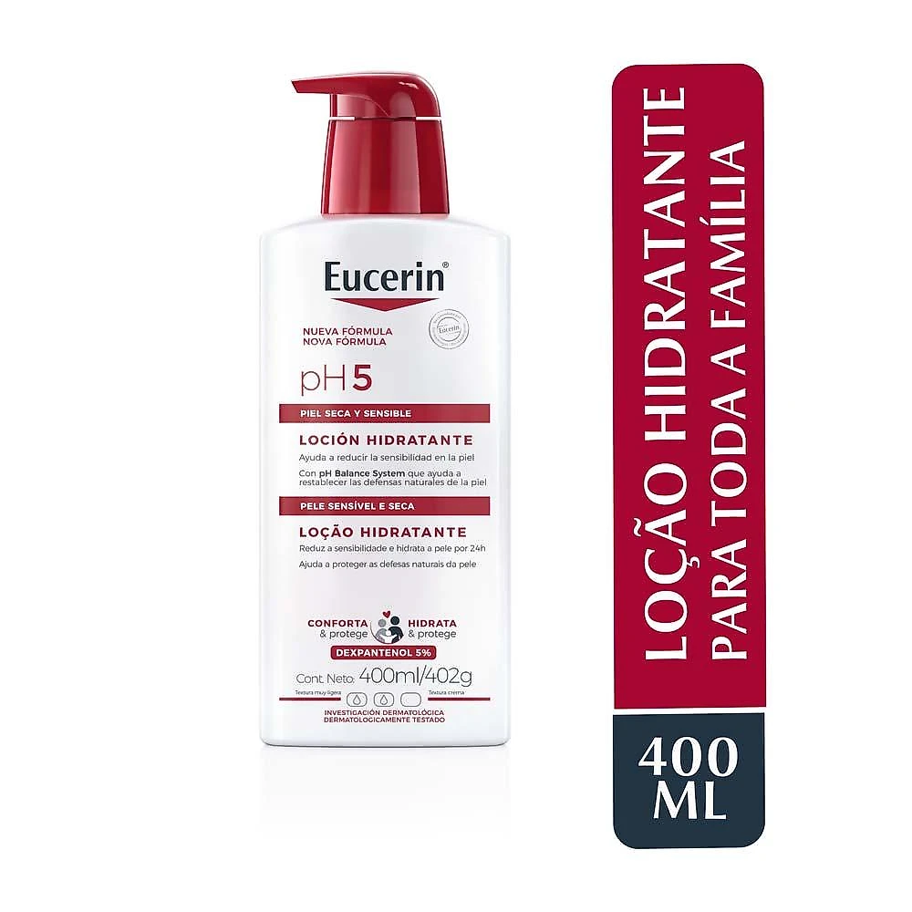 Loção corporal hidratante eucerin ph5 400ml