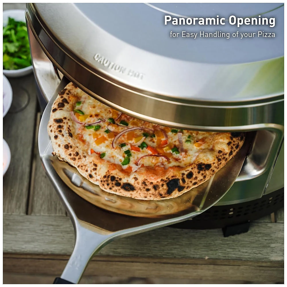 Forno de Pizza Solo Stove Pi Prime a Gás Propano Portátil Pedra Refratária 510°C Napolitana Externo — Kit Completo
