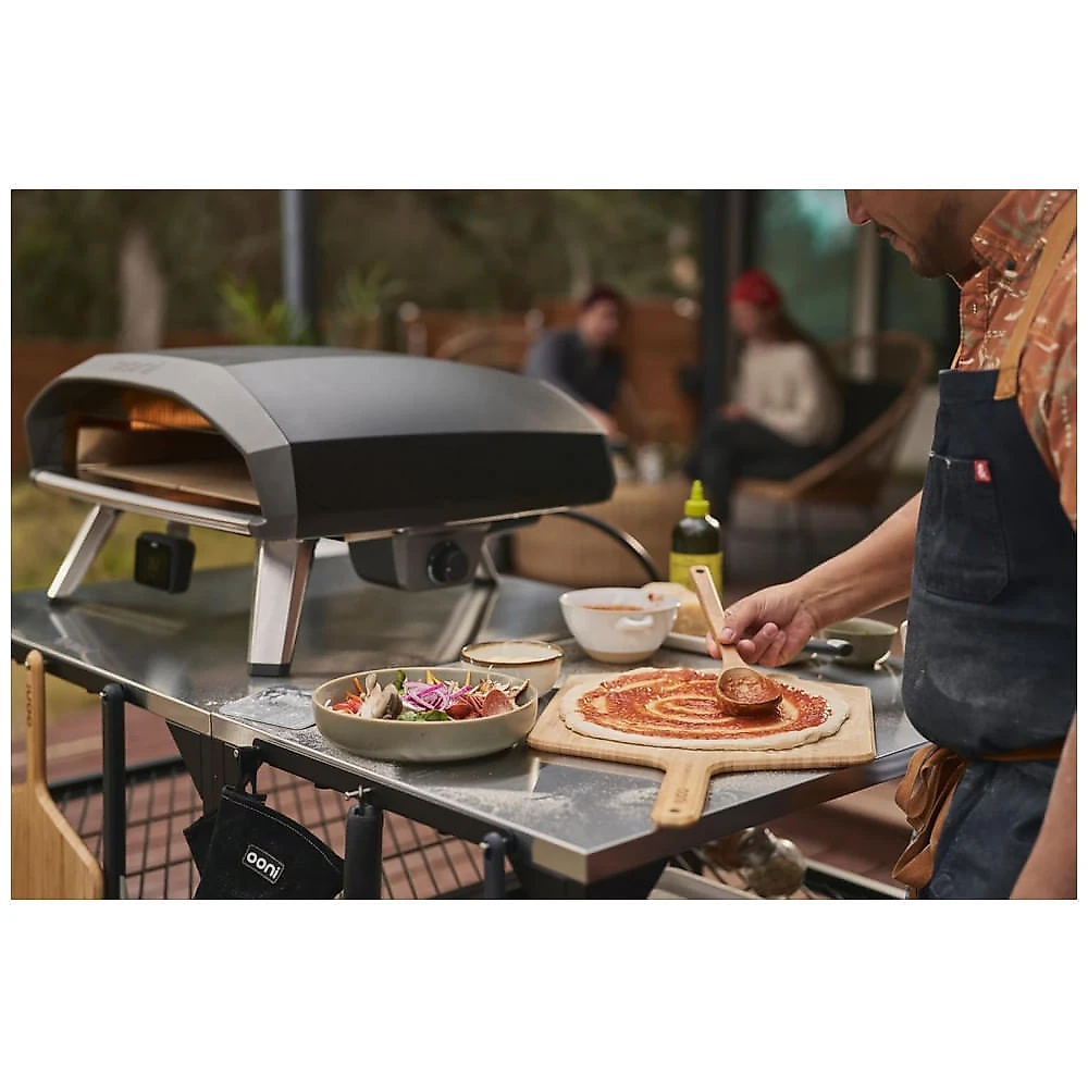 Forno de Pizza Ooni Koda 2 Pro 18" a Gás Portátil Pedra Refratária 500°C Alta Temperatura Externo Preto Fundição