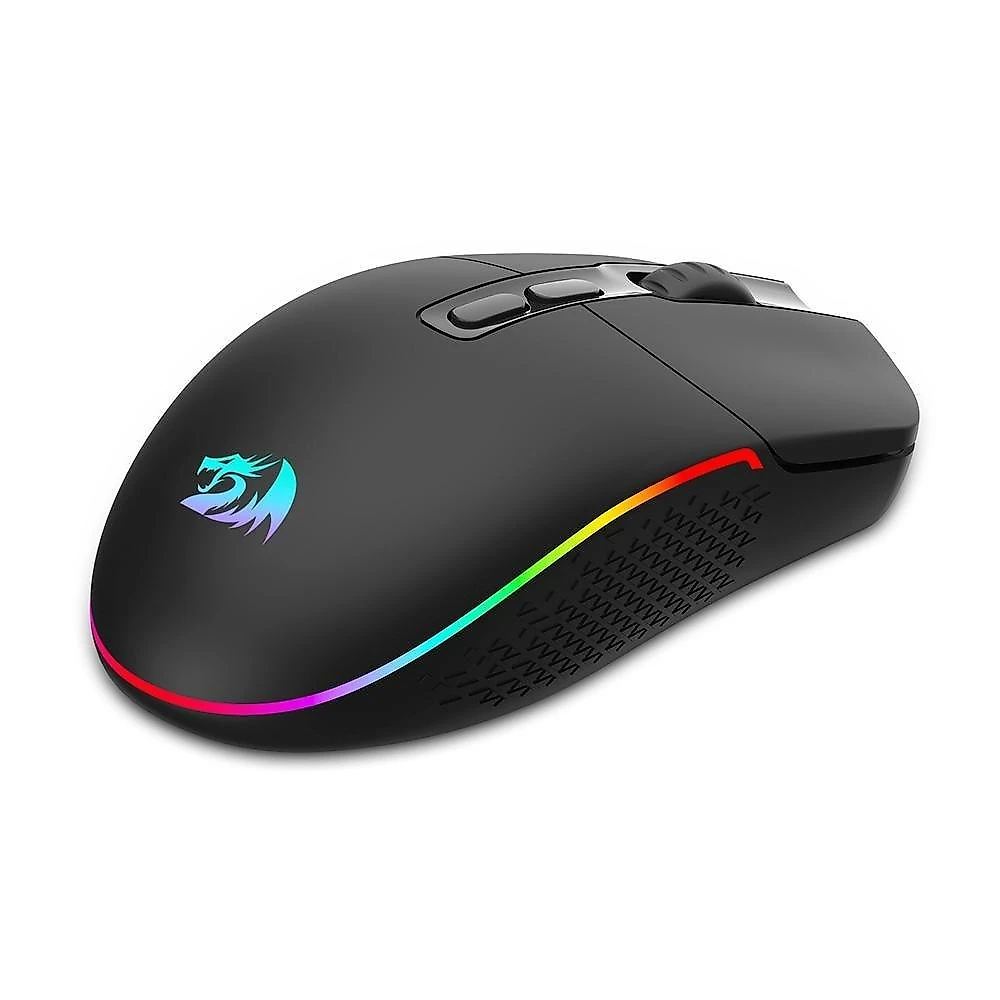 Mouse Gamer Sem Fio Redragon Invader Pro, RGB, 10000 DPI, 9 Botões, Wireless, Preto - M719RGB-PRO