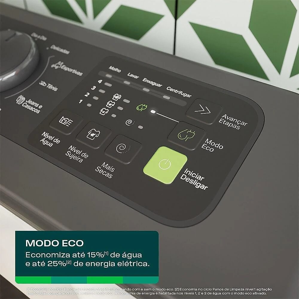Máquina de Lavar Roupas com Modo Eco Consul 14 Kg CWN14AB, Branca - 220V 220 Volts