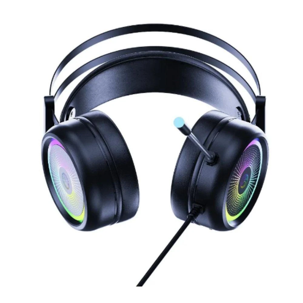 Headset Gamer Tronos BPCH1 RGB Usb com Microfone Led para Computador Preto