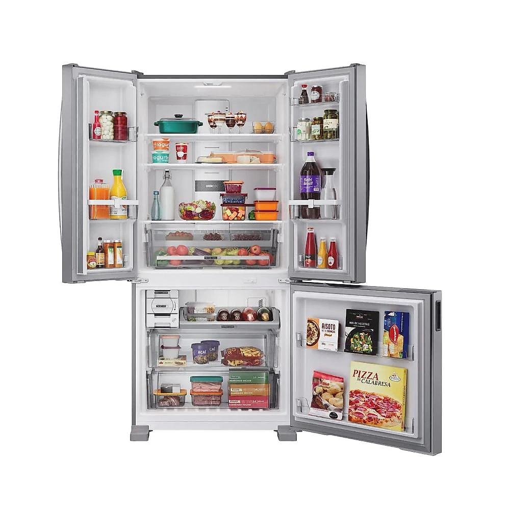Geladeira French Door Brastemp 559L 3 Portas Inox Design e Tecnologia Premium BRO85MK 127V
