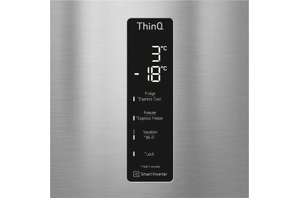 Geladeira LG Smart Frost Free Inverter 451L Inverse Inox Look GC-B569 127V