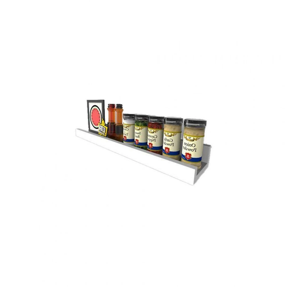 Prateleira para Temperos Prateleira Tempero Simples 30CM MDF Branco