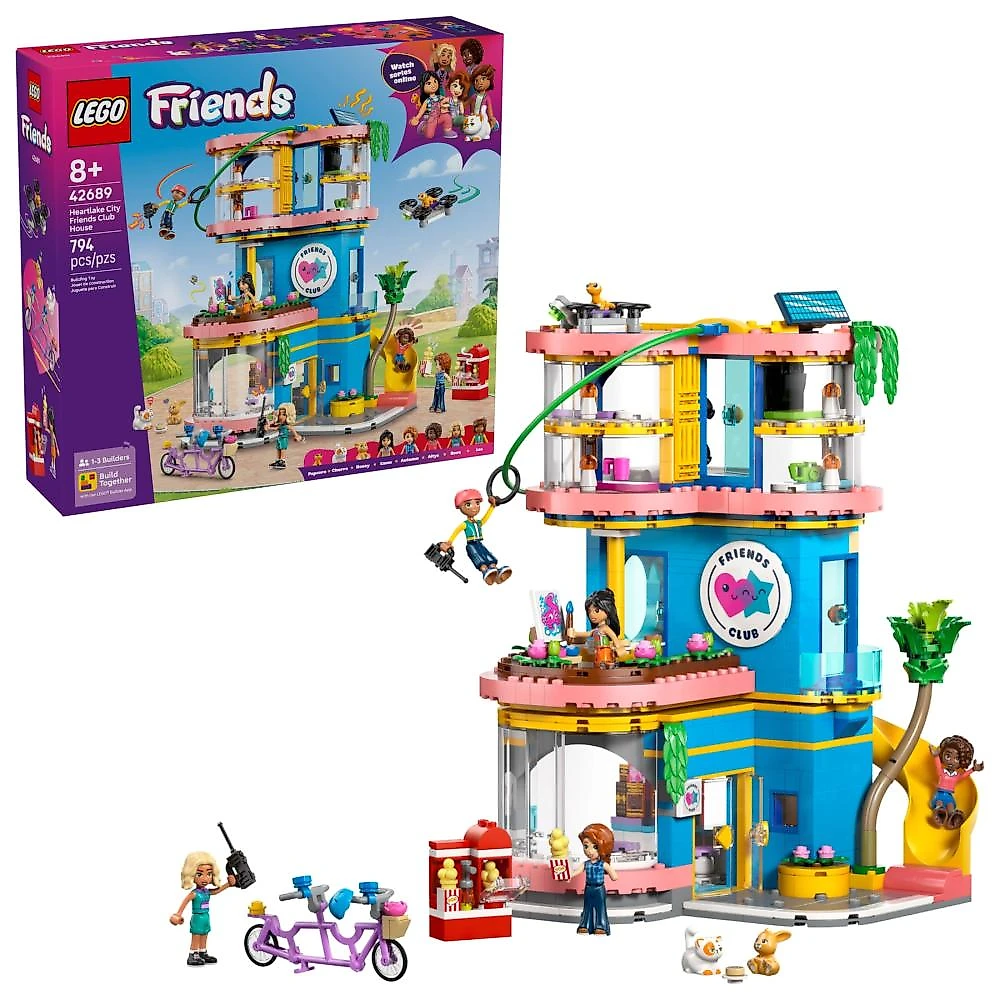Lego® friends - casa do clube dos amigos de heartlake city azul