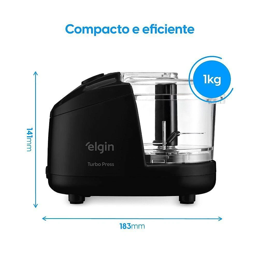 Mini Processador de Alimentos Elgin Turbo Express 5 em 1 150W 400ML 220V