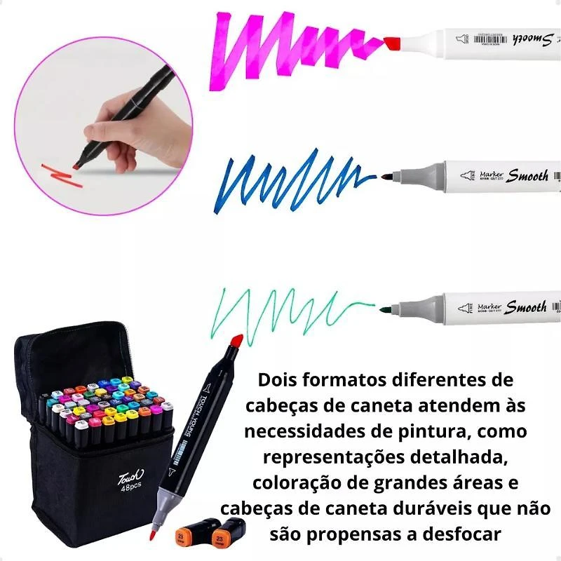 Kit Colorir Bob Goods Livro Capa Dura 50 Páginas + Canetas