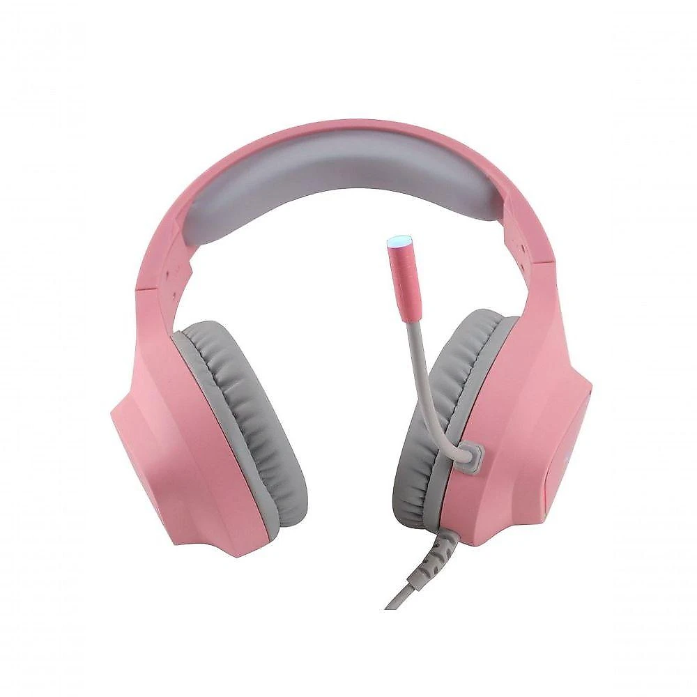 Fone De Ouvido Headset Gamer Chroma Usb 7.1 Rgb Rosa - Gh804