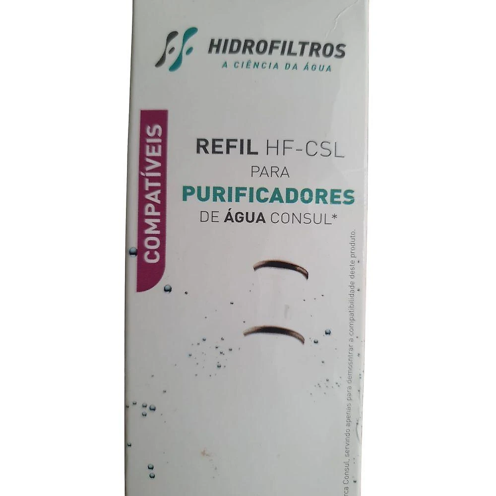 Refil de Filtro Hidrofiltros HF-CSL para Purificador de Água Compatível Consul CPC30 CPC31 CPB34