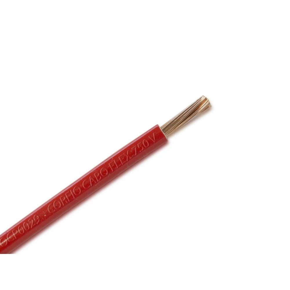 Cabo Flexível Elétrico 750V 2,5mm Verde Amarela Alta Resistência Corfio