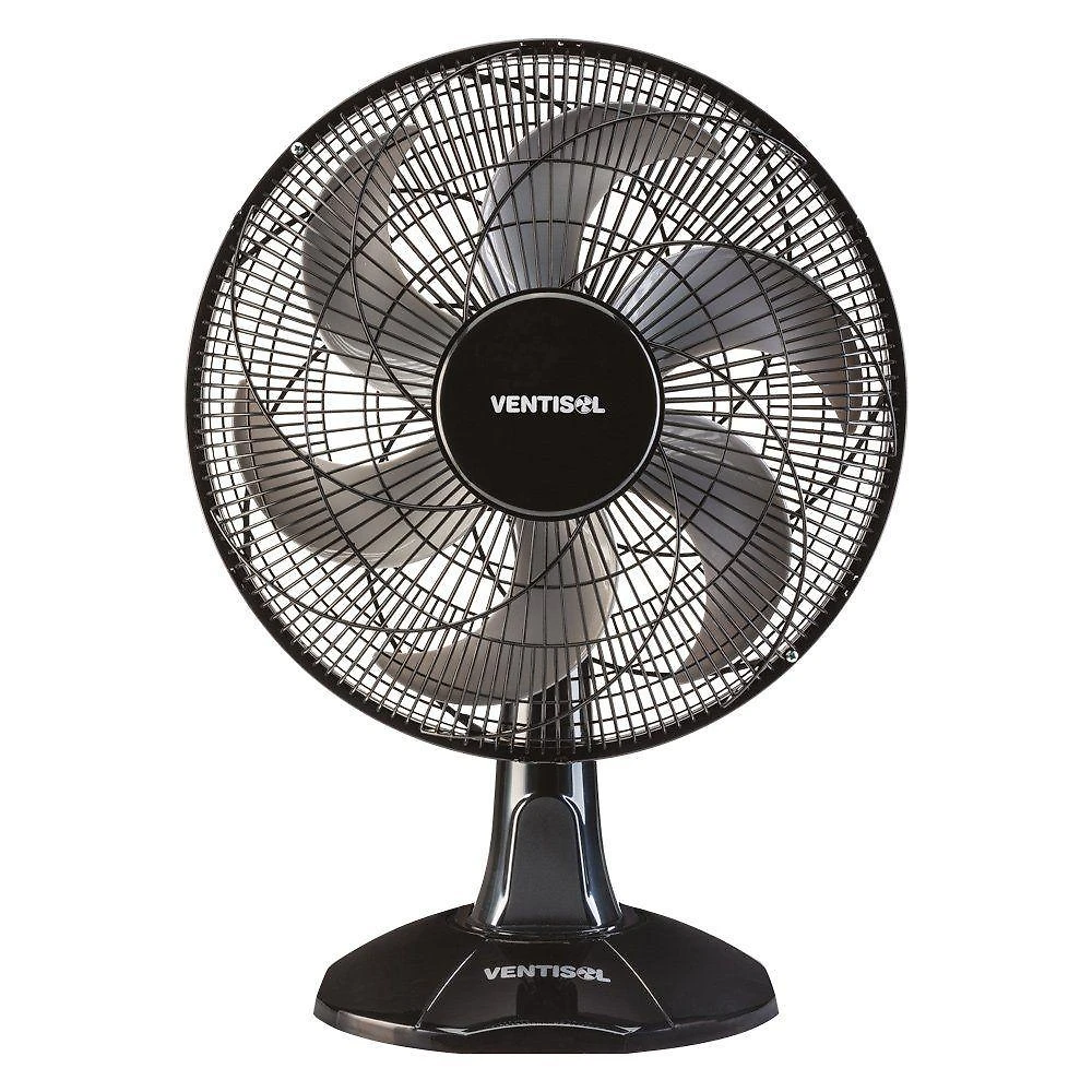 Ventilador de Mesa Ventisol 84W 40cm 6 Pás 3 Velocidades Turbo Preto 110V