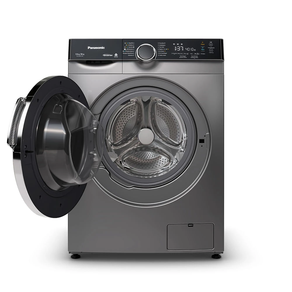 Lava e Seca Panasonic 13kg/8kg Max Wash Função Vapor+ Antialérgico - NA-S26MK1LB NA-S26MK1LBR