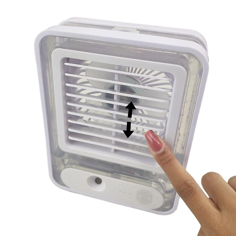 Ventilador Umidificador De Mesa Touch 3 Velocidades Led Usb Casa Trabalho Estudos Portatil Silencioso Refrescante