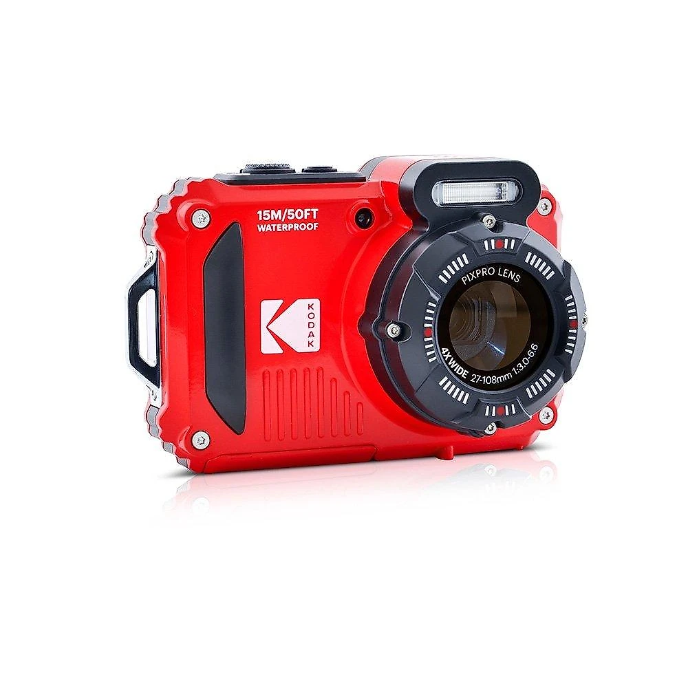 Câmera Compacta Kodak PIXPRO WPZ2, 16 MP, Full HD, LCD 2,7"", Vermelha - CAK20019