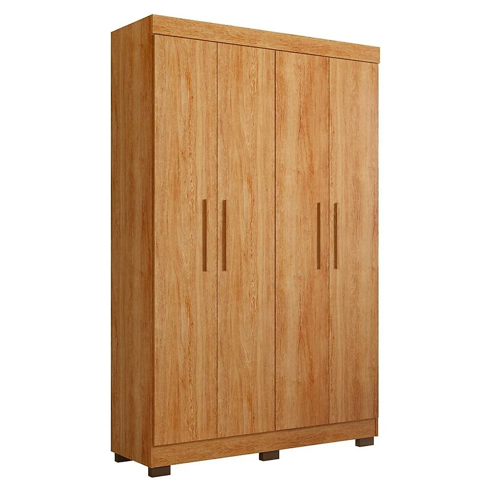 Quarto Infantil Completo com Guarda-roupa e Beliche Théo Amadeirado