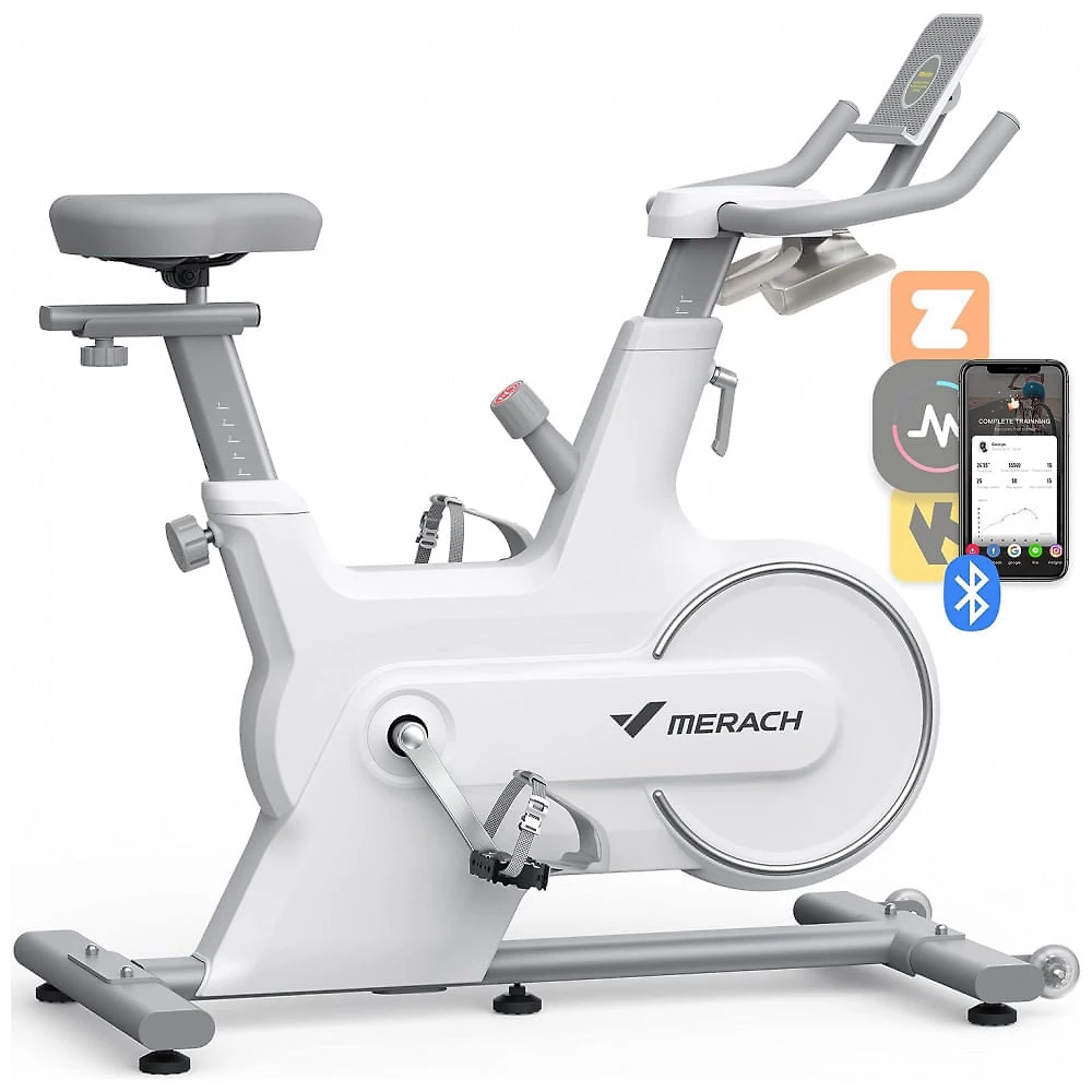 Miniatura Bicicleta Ergométrica Magnética com Suporte para Tabletes e Bluetooth, MERACH MR 667, Preto