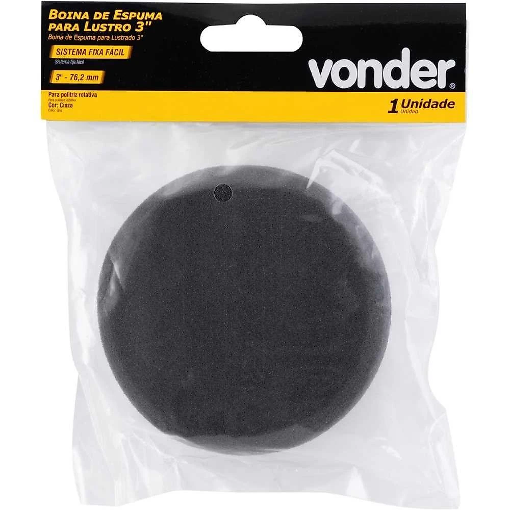 Boina Espuma De Lustro 3'' Fixa Fácil Vonder