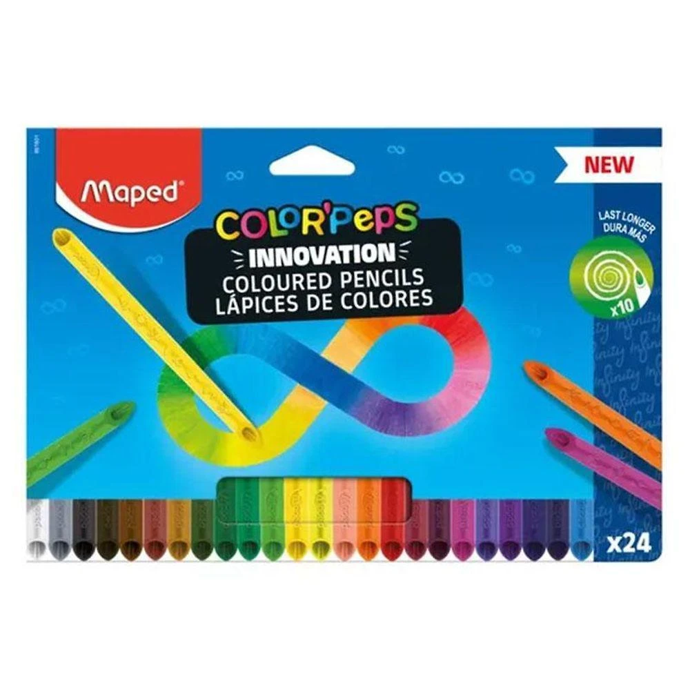 Lápis De Cor Infinito Color Peps Infinity New 24 Cores - Maped