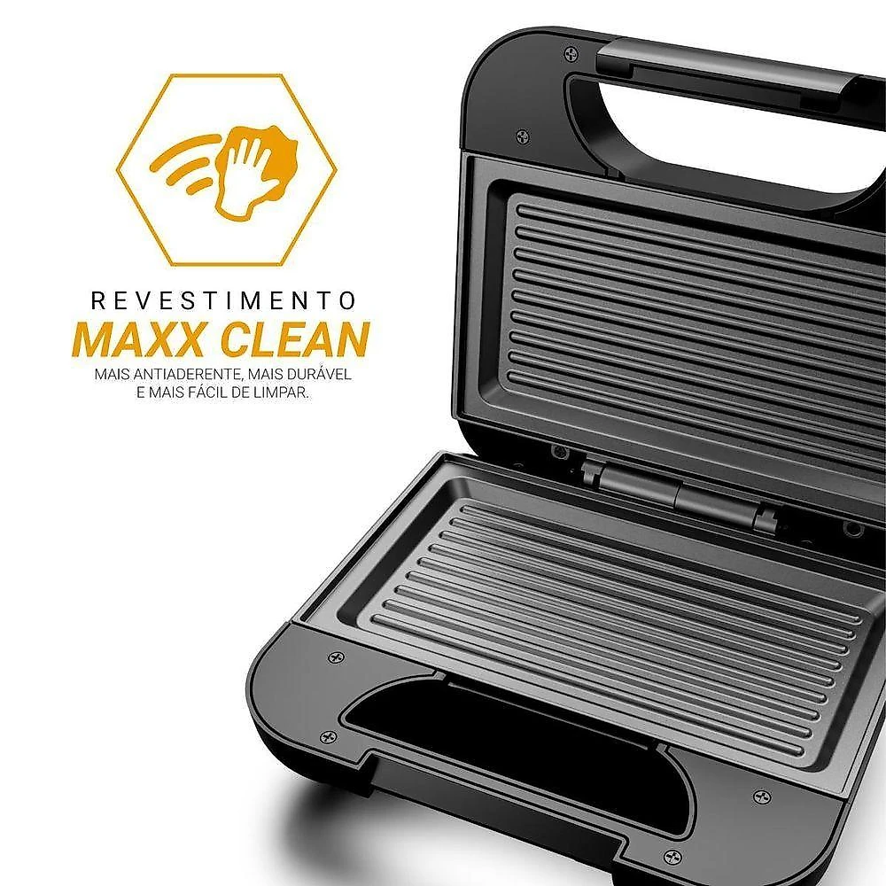 Sanduicheira E Grill Philco Inox 2 Em 1 PGR27A 750W 110V