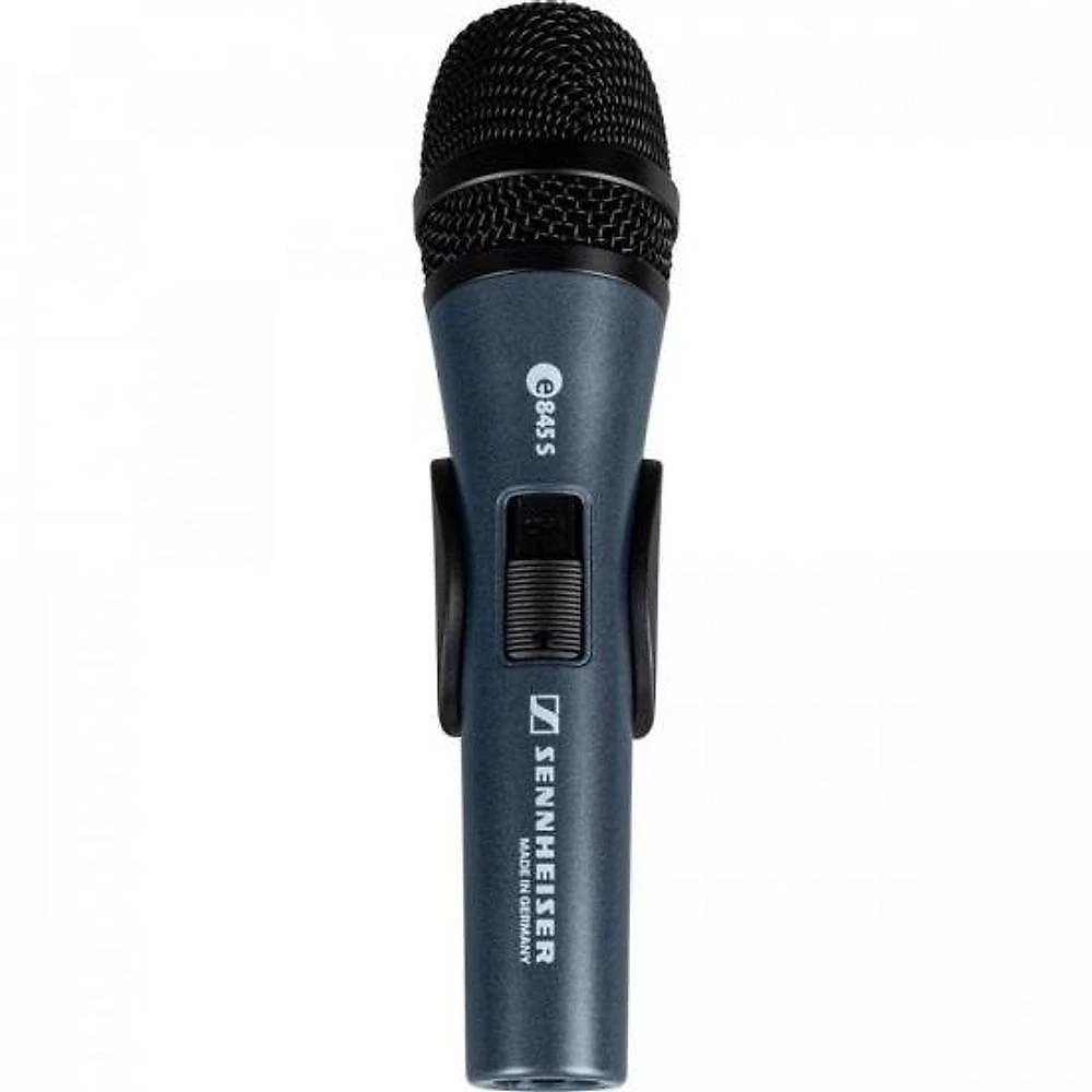 Microfone Dinâmico E845-s Vocal Supercardioide com Redução de Ruído Ambiente Preto Sennheiser
