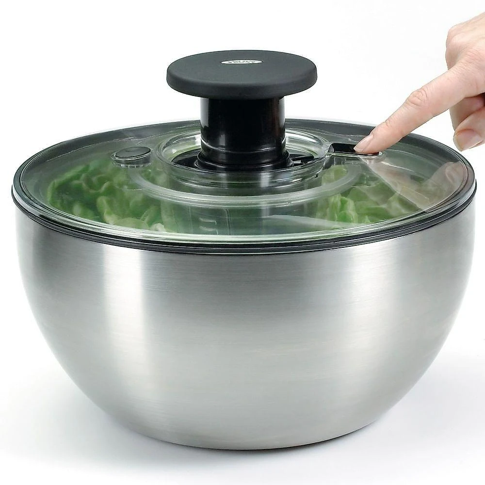 Lava E Seca Saladas 5 Litros Em Aço Inox Oxo