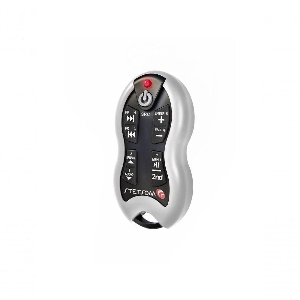 Controle Remoto Stetsom SX2 para Áudio e Vídeo com 16 Funções RF Longo Alcance Até 500m Branco