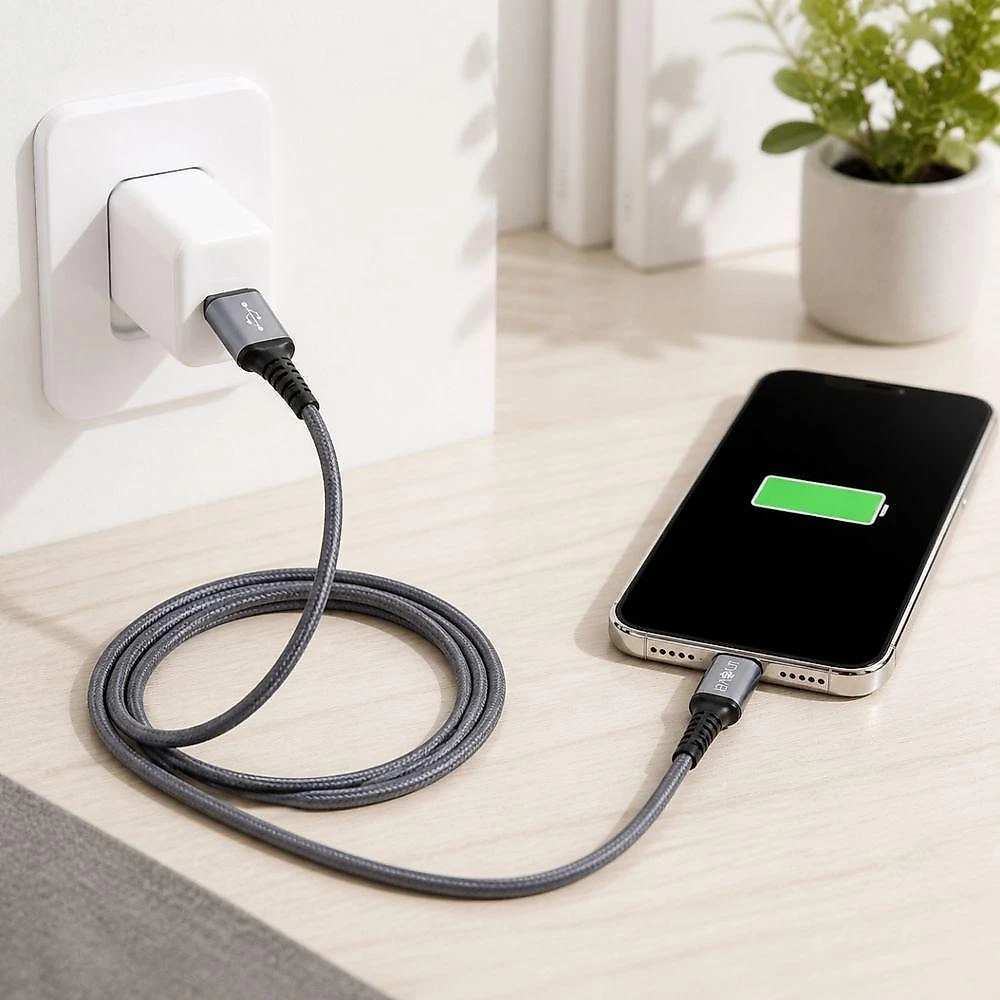 Cabo USB a para USB C MD 12465 Carregamento e Transmissao de Dados 3,4A Trancado Reforcado Inova