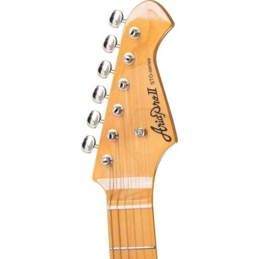 Guitarra Elétrica Aria Pro II STG-57 com Corpo em Alder e Braço Maple Peça Única Black Aria Guitars