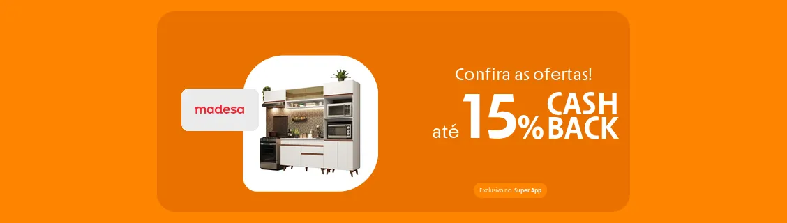 Loja Madesa com até 15% de cashback